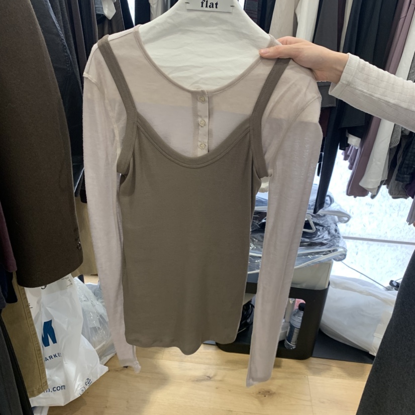 FLAT東大門直郵女士新品休閑時尚人氣推薦吊帶背心不含內搭flat吊帶/背心圖色3