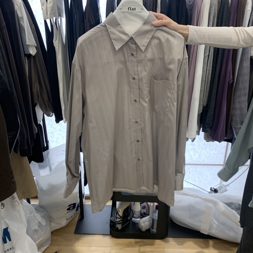 FLAT韓國直郵女士新品休閑熱賣人氣時尚推薦真品襯衫蕾絲衫flat襯衫/蕾絲衫圖色1
