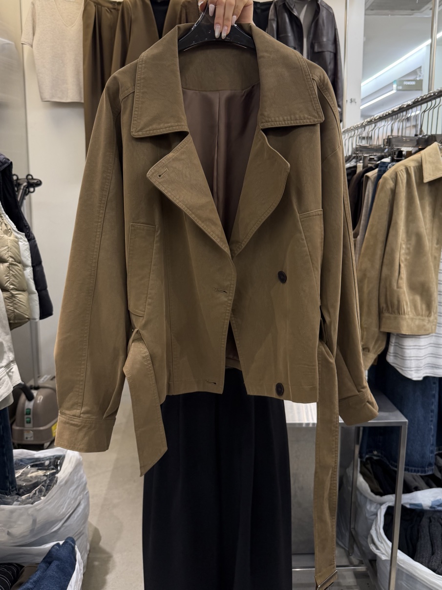 THE SIL韓國代購女裝新品推薦人氣熱賣時尚休閑夾克含腰帶THE SIL/1 2ILLY夾克圖色1