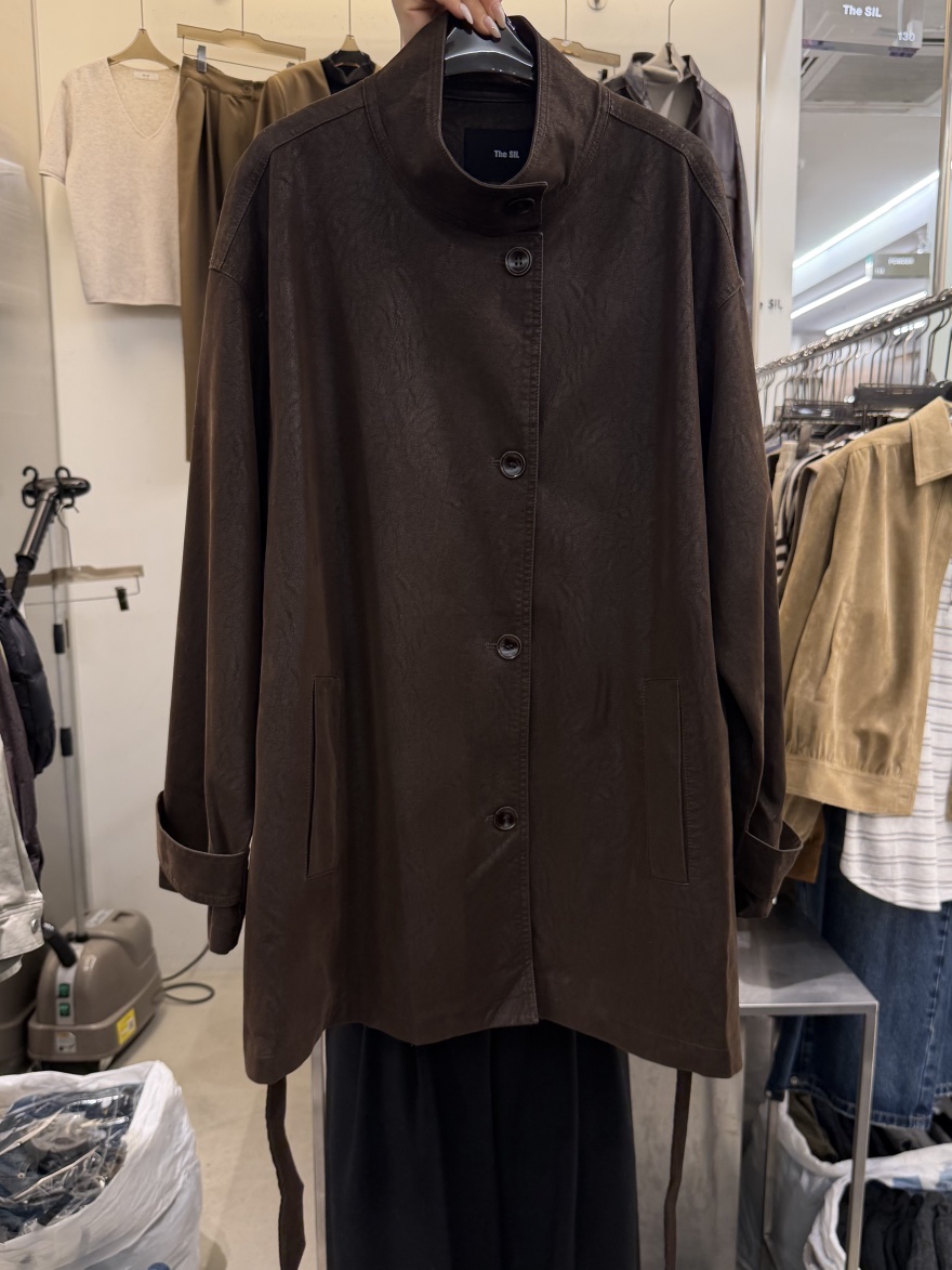 THE SIL東大門實拍女裝新品熱賣時尚休閑真品夾克含腰帶THE SIL/1 2ILLY夾克