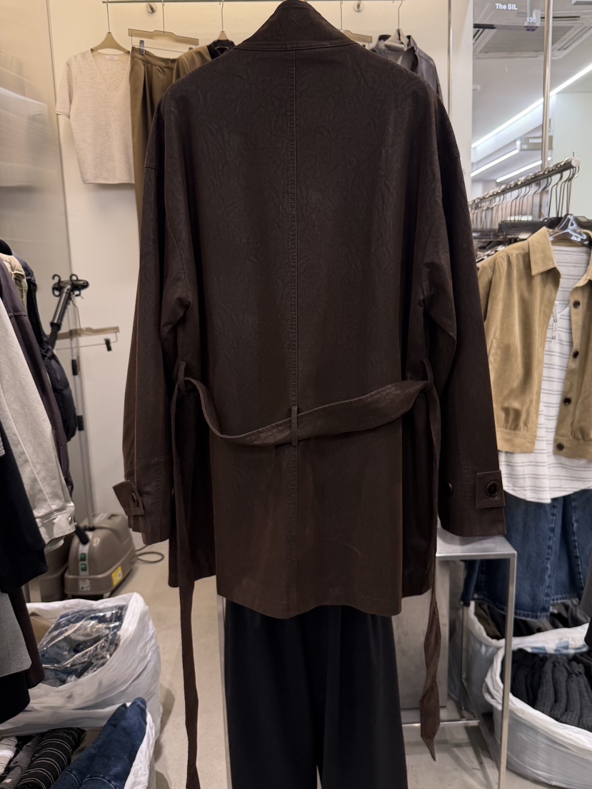 THE SIL東大門實拍女裝新品熱賣時尚休閑真品夾克含腰帶THE SIL/1 2ILLY夾克