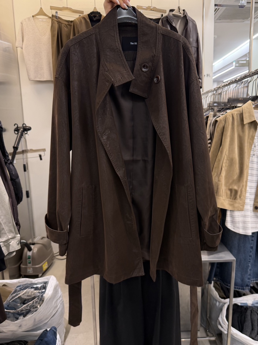 THE SIL東大門實拍女裝新品熱賣時尚休閑真品夾克含腰帶THE SIL/1 2ILLY夾克圖色1