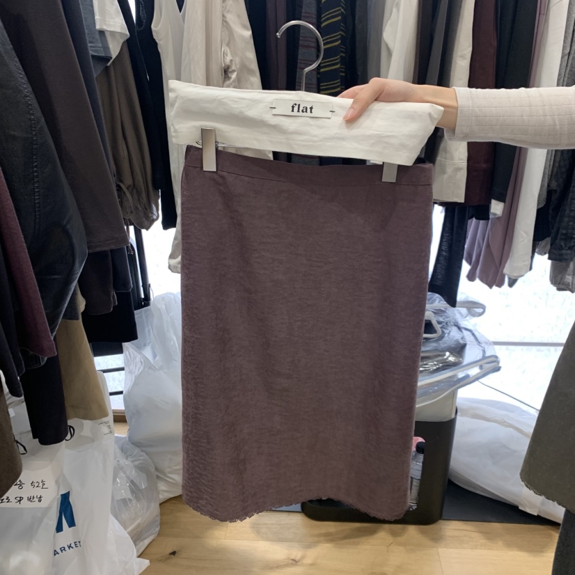 FLAT韓國直郵女士新品休閑真品推薦時尚熱賣半身裙中短裙flat半身裙/中短裙圖色2