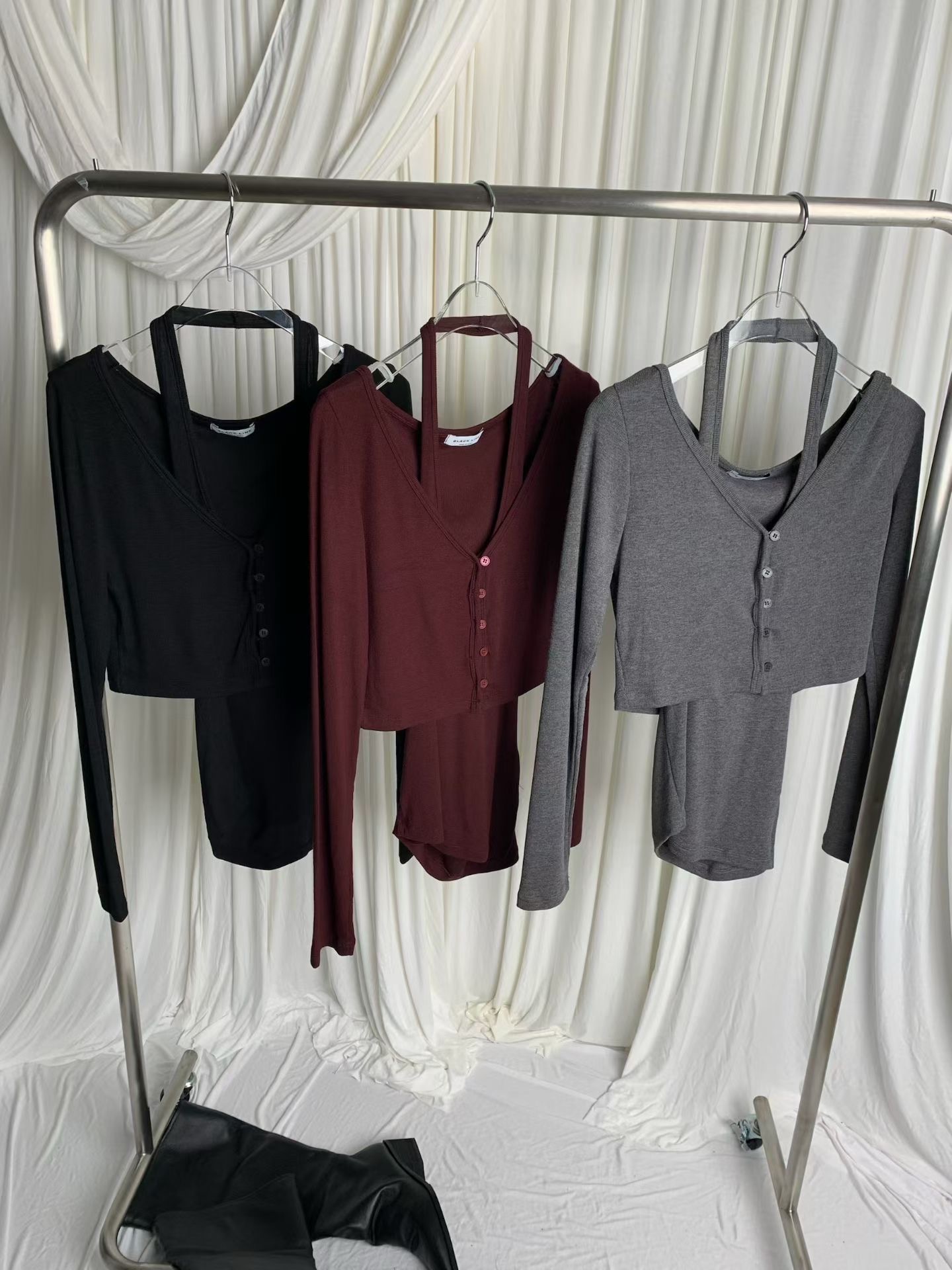 BLACK LINE韓國直郵女士新品推薦人氣熱賣真品時尚休閑套裝BLACK LINE套裝圖色1左一色