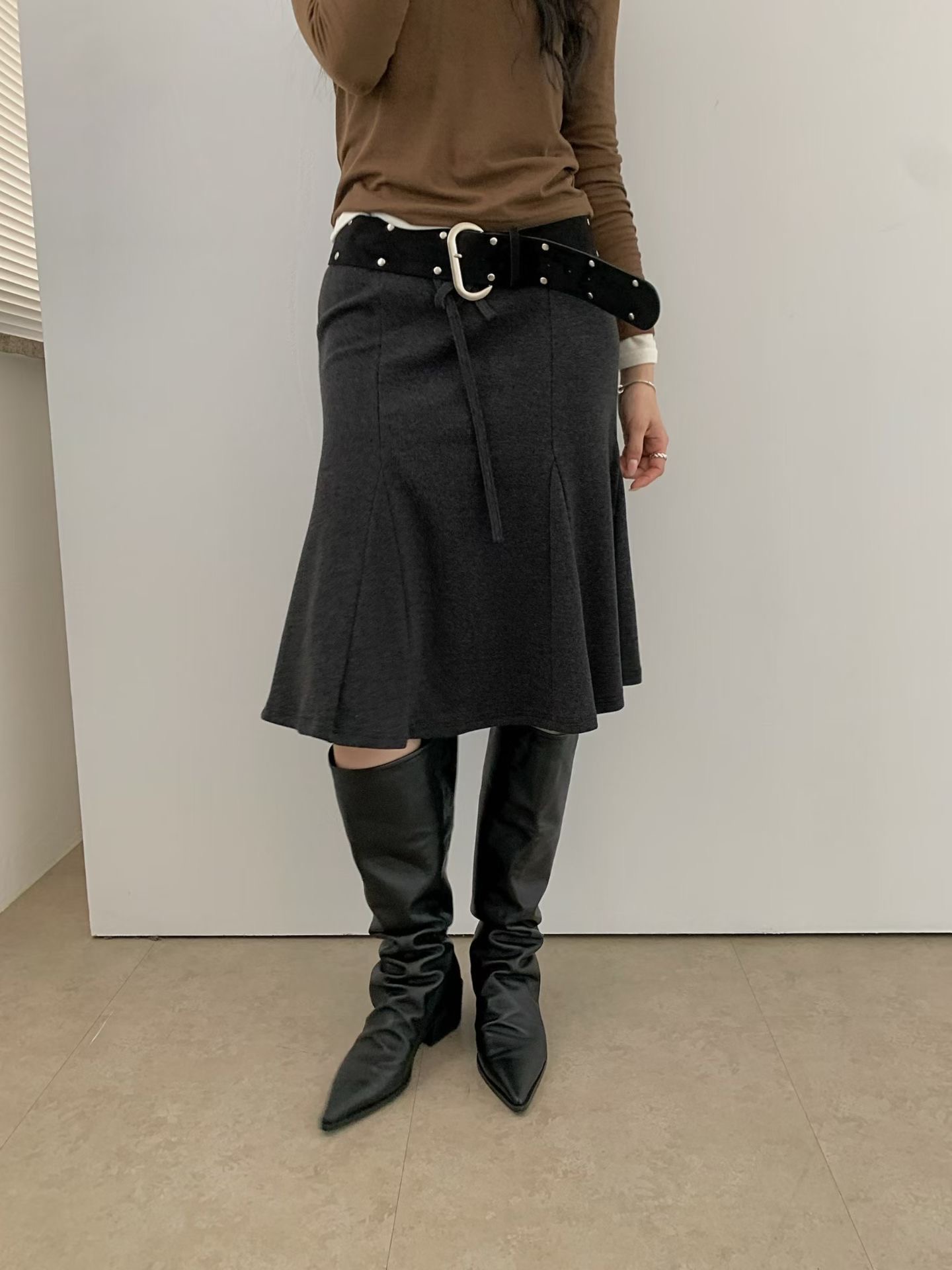 BLACK LINE東大門直郵女士新品推薦半身裙中短裙不含腰帶含繩BLACK LINE半身裙/中短裙