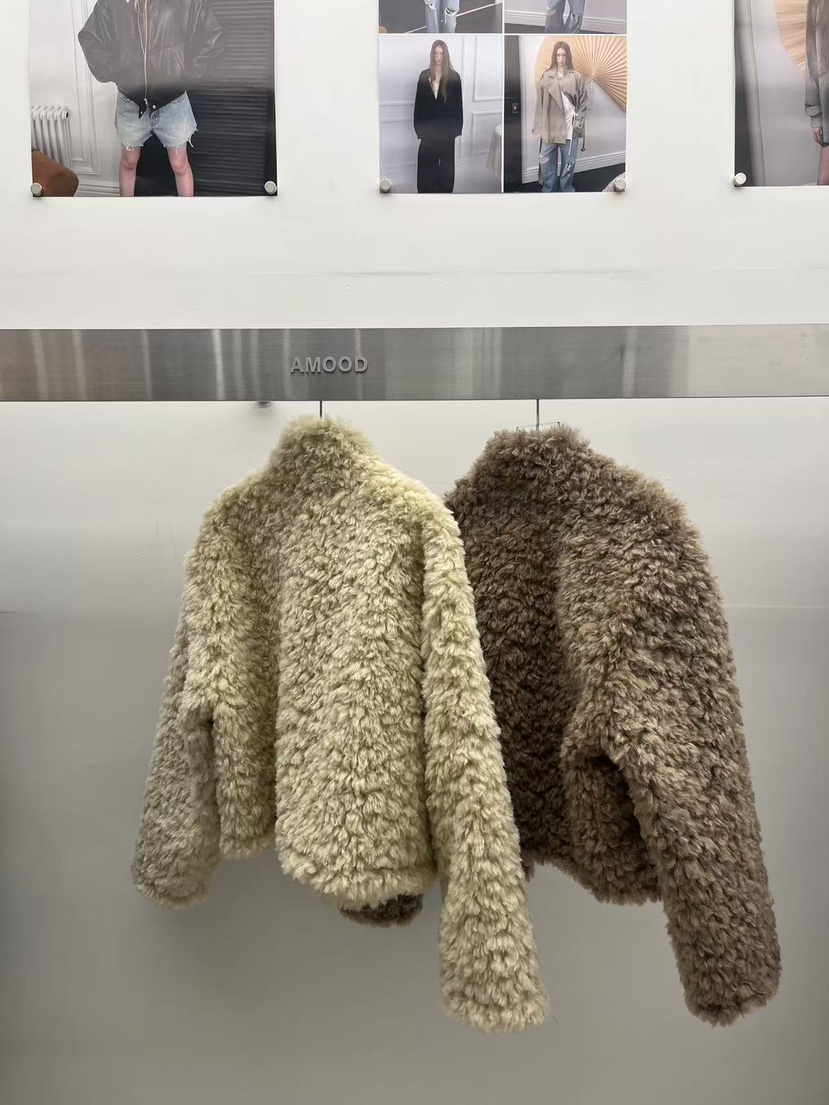 AMOOD韓國代購女士新款時尚人氣真品熱賣休閑推薦短款大衣AMOOD短款大衣