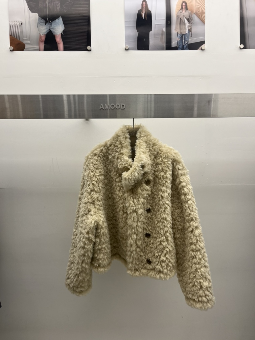 AMOOD韓國代購女士新款時尚人氣真品熱賣休閑推薦短款大衣AMOOD短款大衣圖色1
