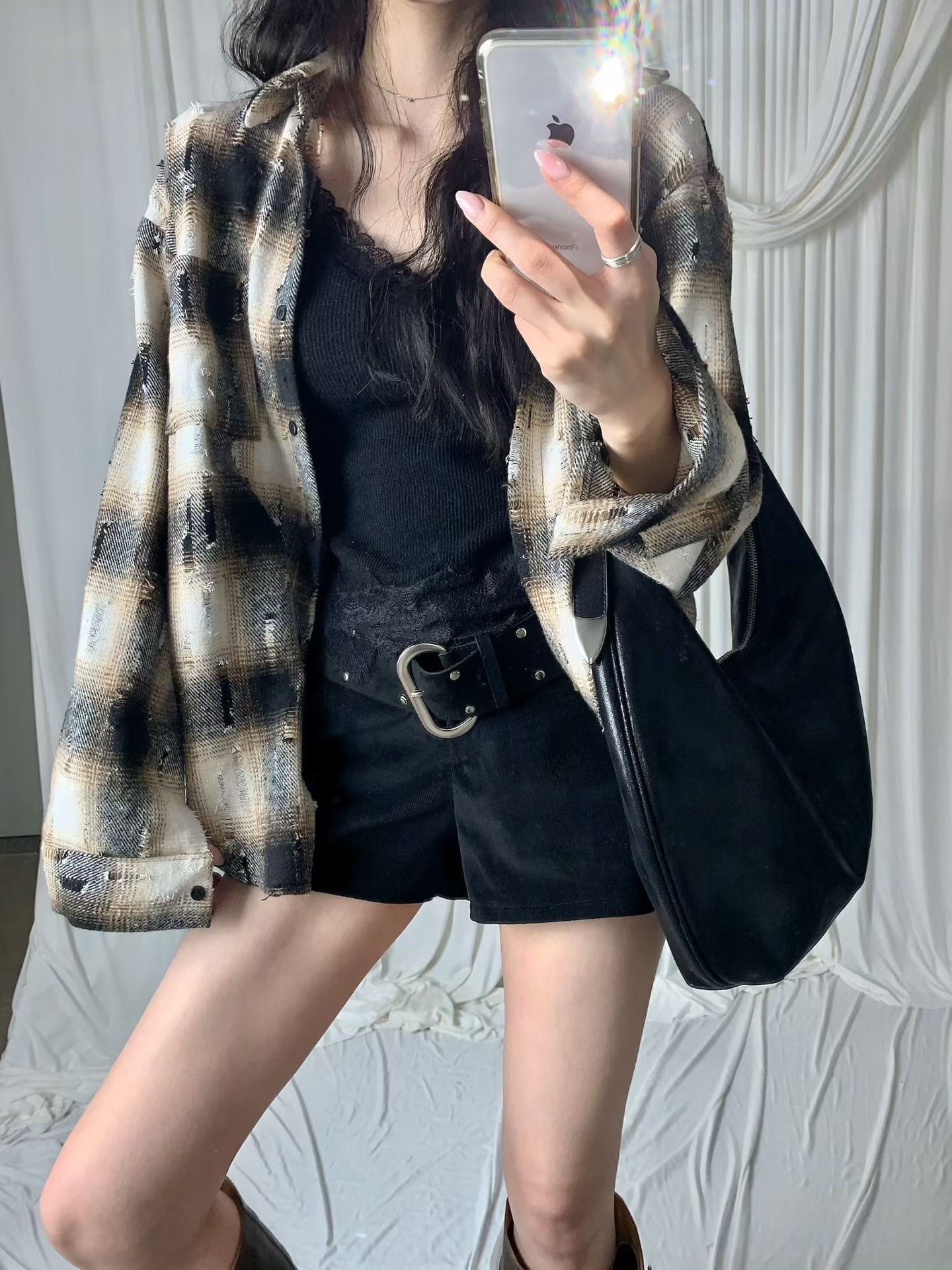 BLACK LINE東大門實拍女裝新款真品休閑襯衫蕾絲衫不含內搭BLACK LINE襯衫/蕾絲衫