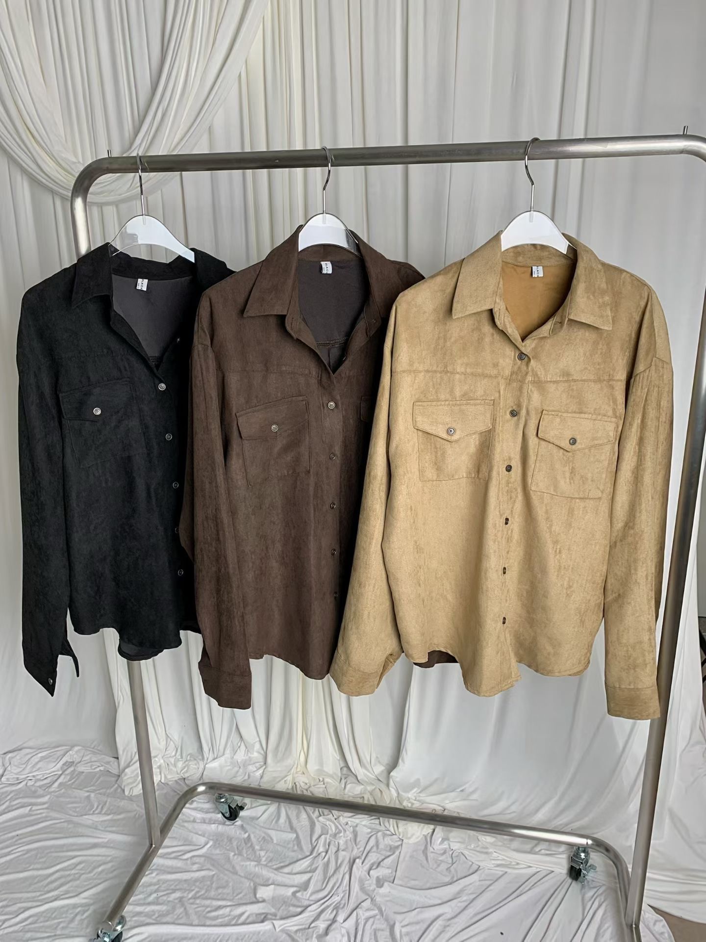 BLACK LINE東大門實拍女裝新品推薦時尚襯衫蕾絲衫不含內搭BLACK LINE襯衫/蕾絲衫