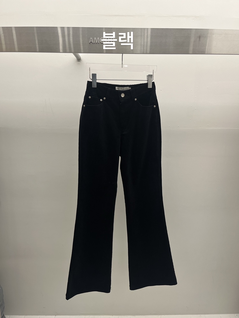 AMOOD東大門代購女士新品休閑推薦時尚牛仔褲喇叭褲燈芯絨AMOOD牛仔褲圖色3