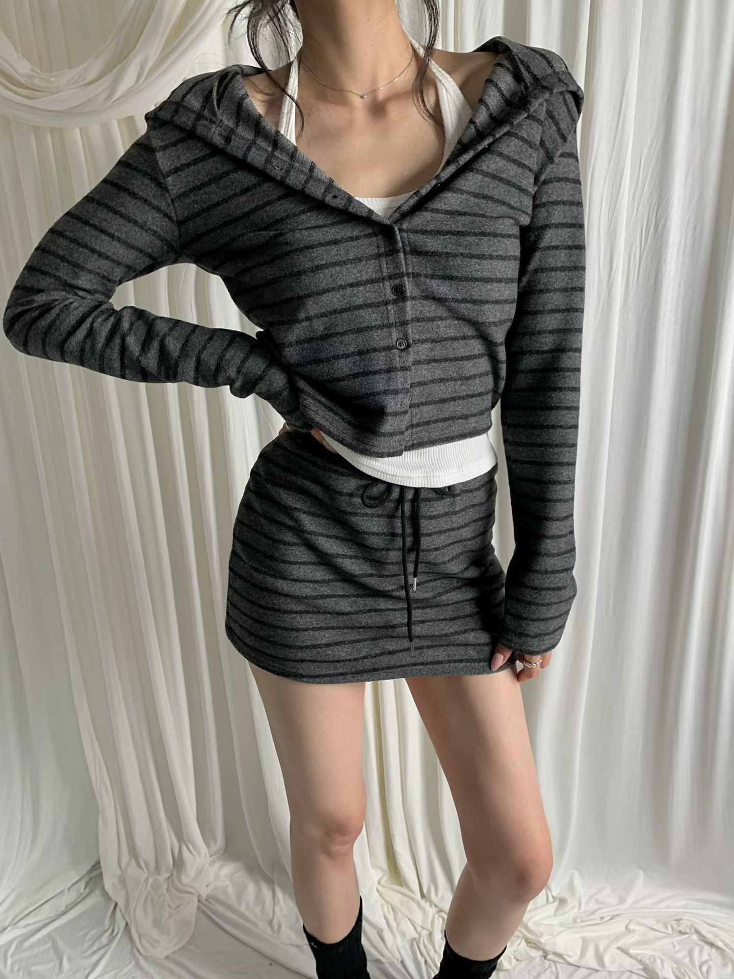 BLACK LINE東大門代購女裝新款時尚真品人氣熱賣休閑套裝BLACK LINE套裝