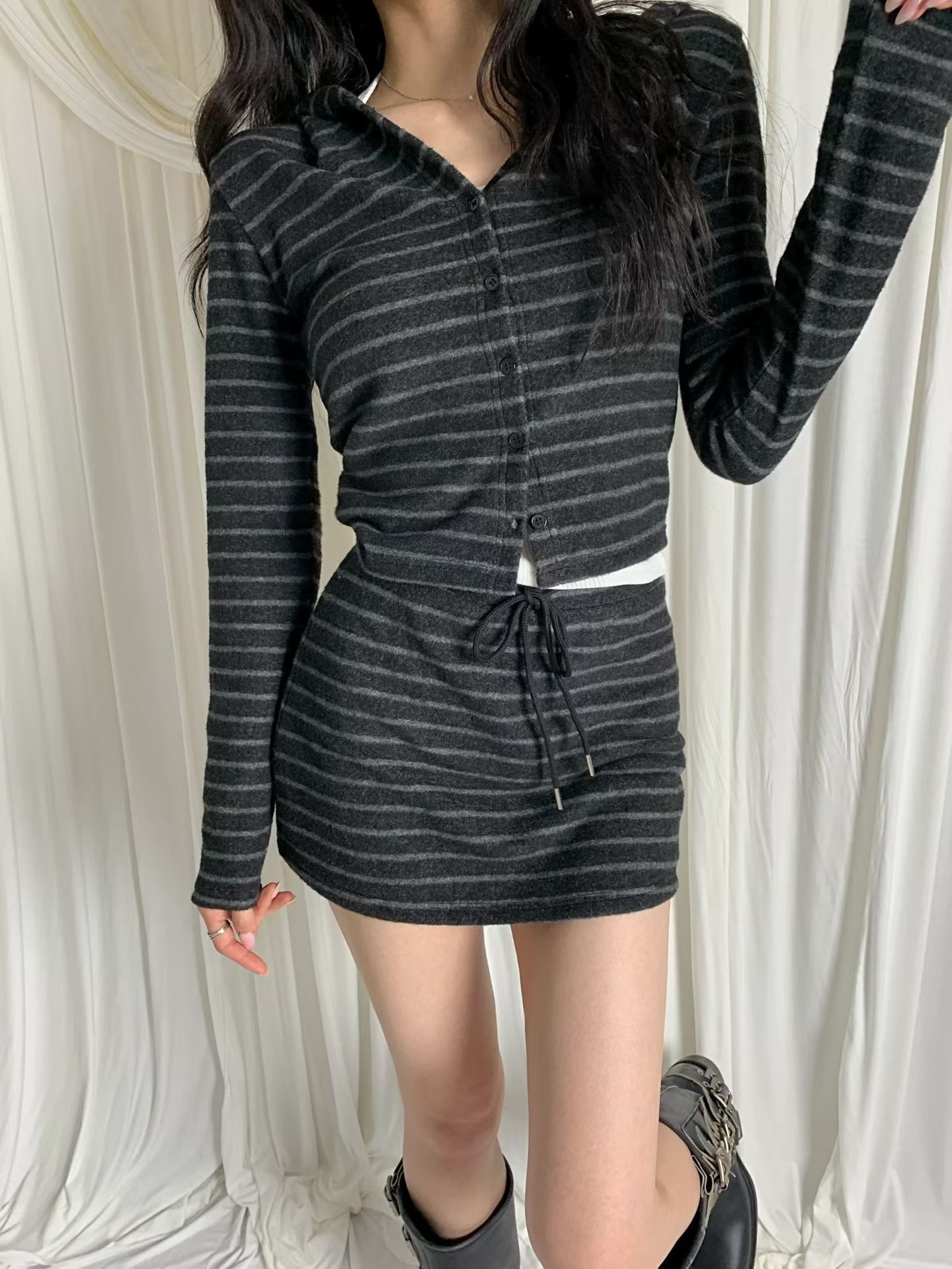 BLACK LINE東大門代購女裝新款時尚真品人氣熱賣休閑套裝BLACK LINE套裝圖色1