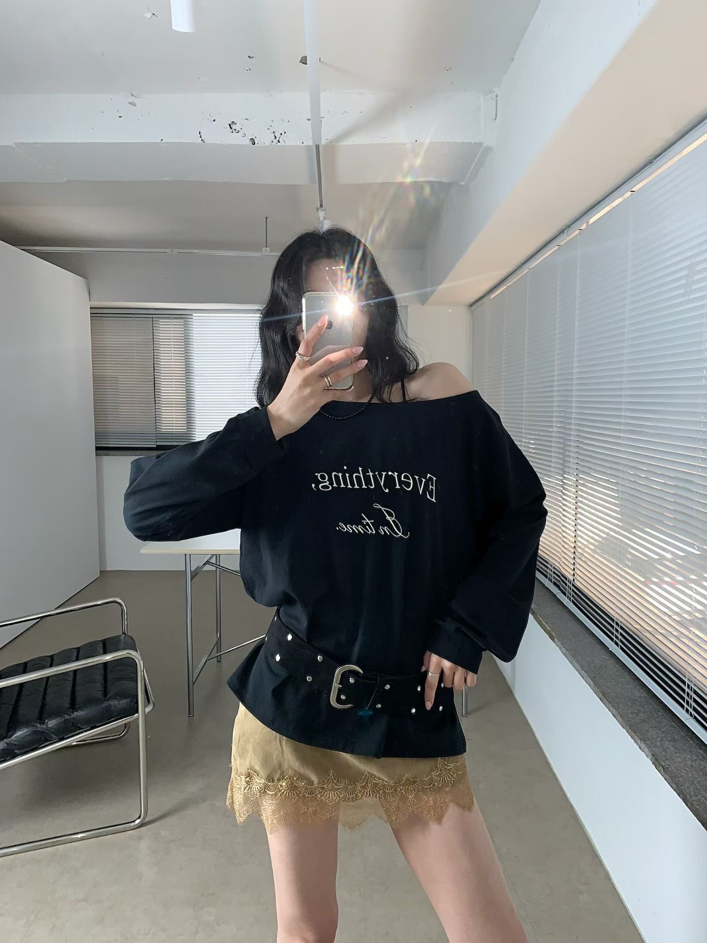 BLACK LINE東大門代購女裝新款熱賣人氣推薦真品長袖T恤BLACK LINE長袖T恤圖色1
