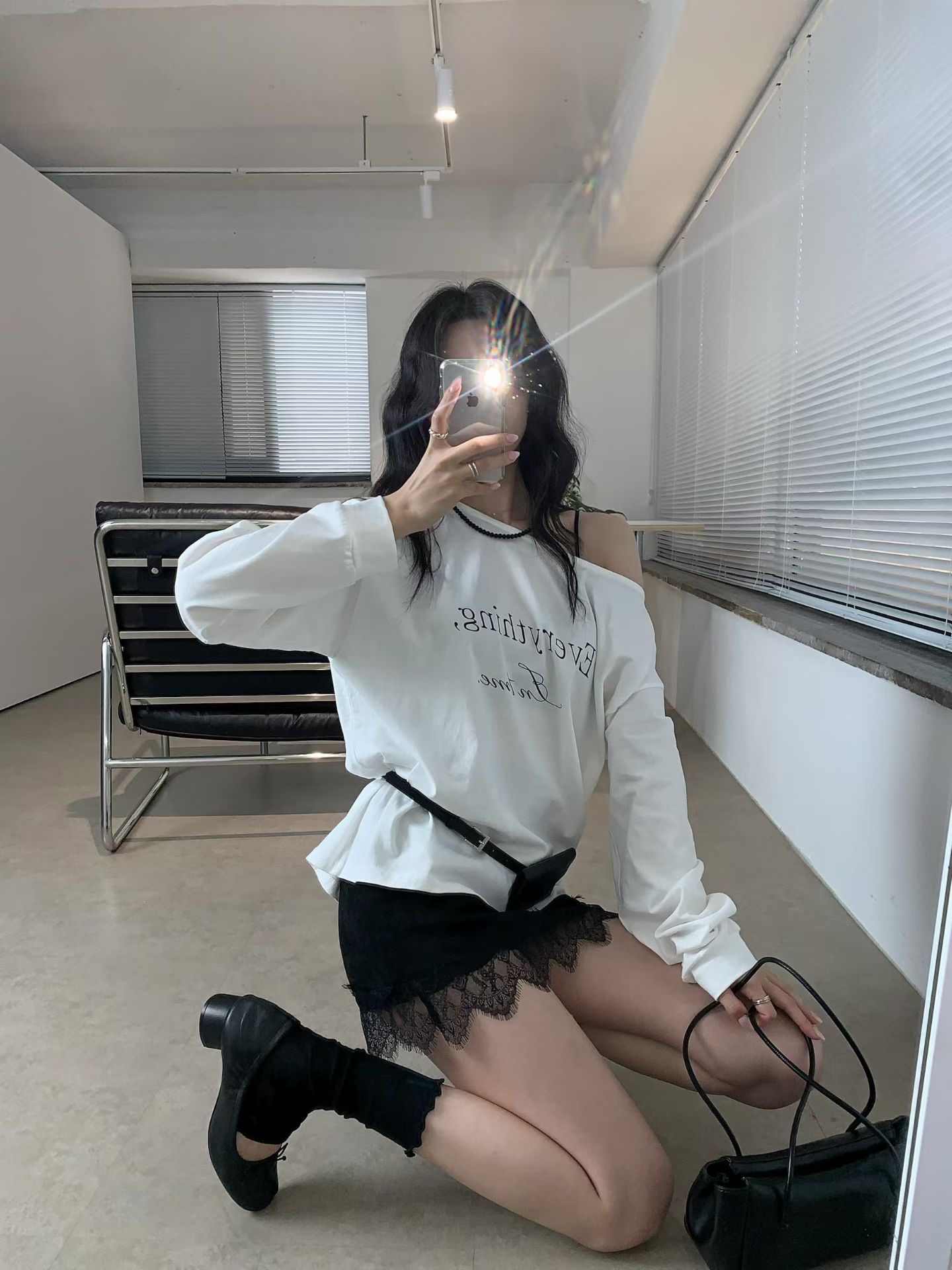 BLACK LINE東大門代購女裝新款熱賣人氣推薦真品長袖T恤BLACK LINE長袖T恤圖色2