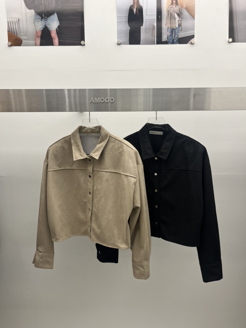 AMOOD東大門代購女士新品人氣時尚真品推薦襯衫蕾絲衫麂皮AMOOD襯衫/蕾絲衫