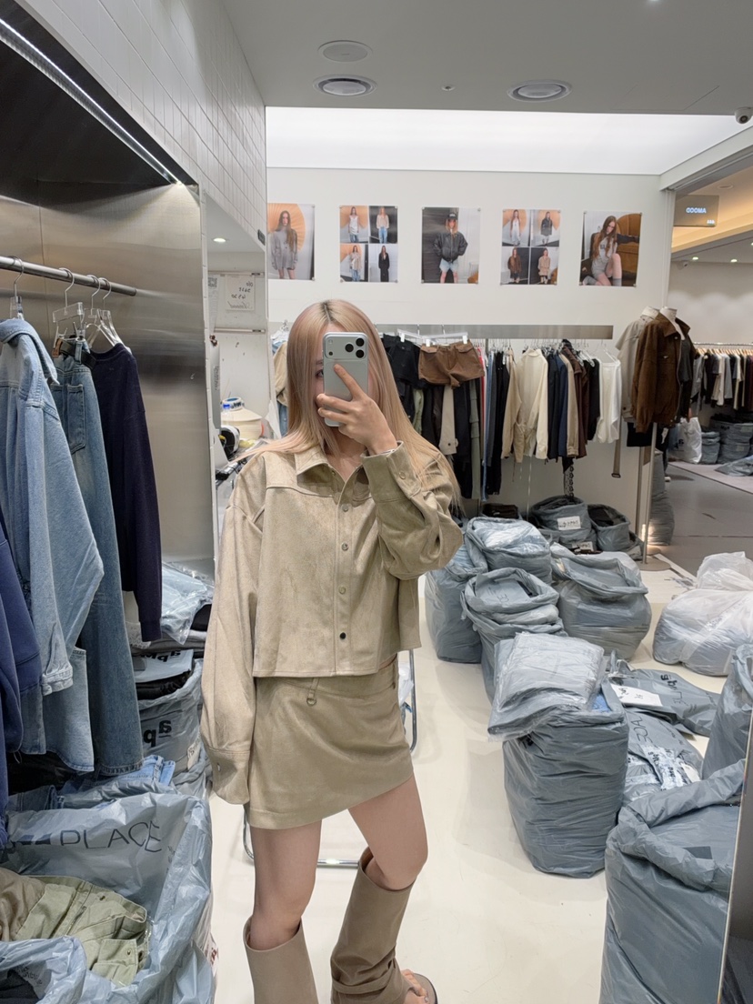 AMOOD東大門代購女士新品人氣時尚真品推薦襯衫蕾絲衫麂皮AMOOD襯衫/蕾絲衫