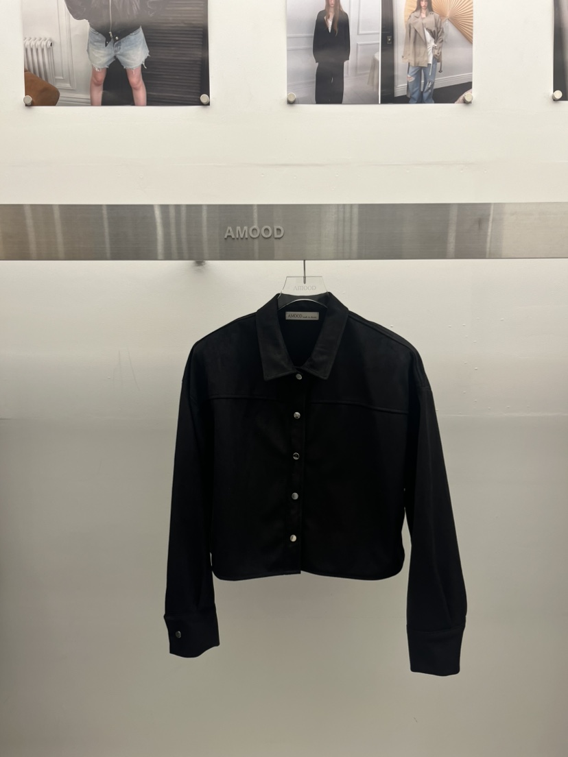 AMOOD東大門代購女士新品人氣時尚真品推薦襯衫蕾絲衫麂皮AMOOD襯衫/蕾絲衫圖色2