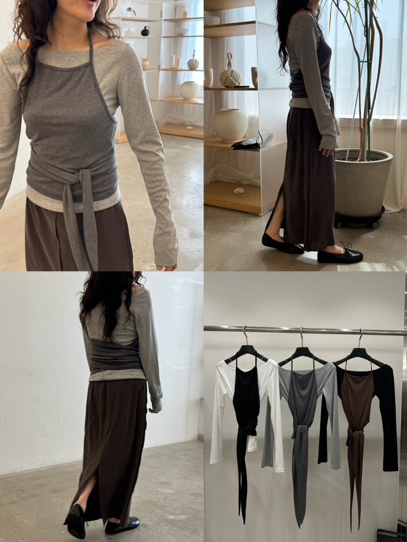 ARTE STUDIO/ATTENTION EDITORIAL東大門直郵女裝新品人氣吊帶背心不含內搭ARTE STUDIO/ATTENTION EDITORIAL吊帶/背心