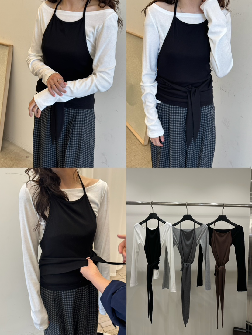 ARTE STUDIO/ATTENTION EDITORIAL東大門直郵女裝新品人氣吊帶背心不含內搭ARTE STUDIO/ATTENTION EDITORIAL吊帶/背心
