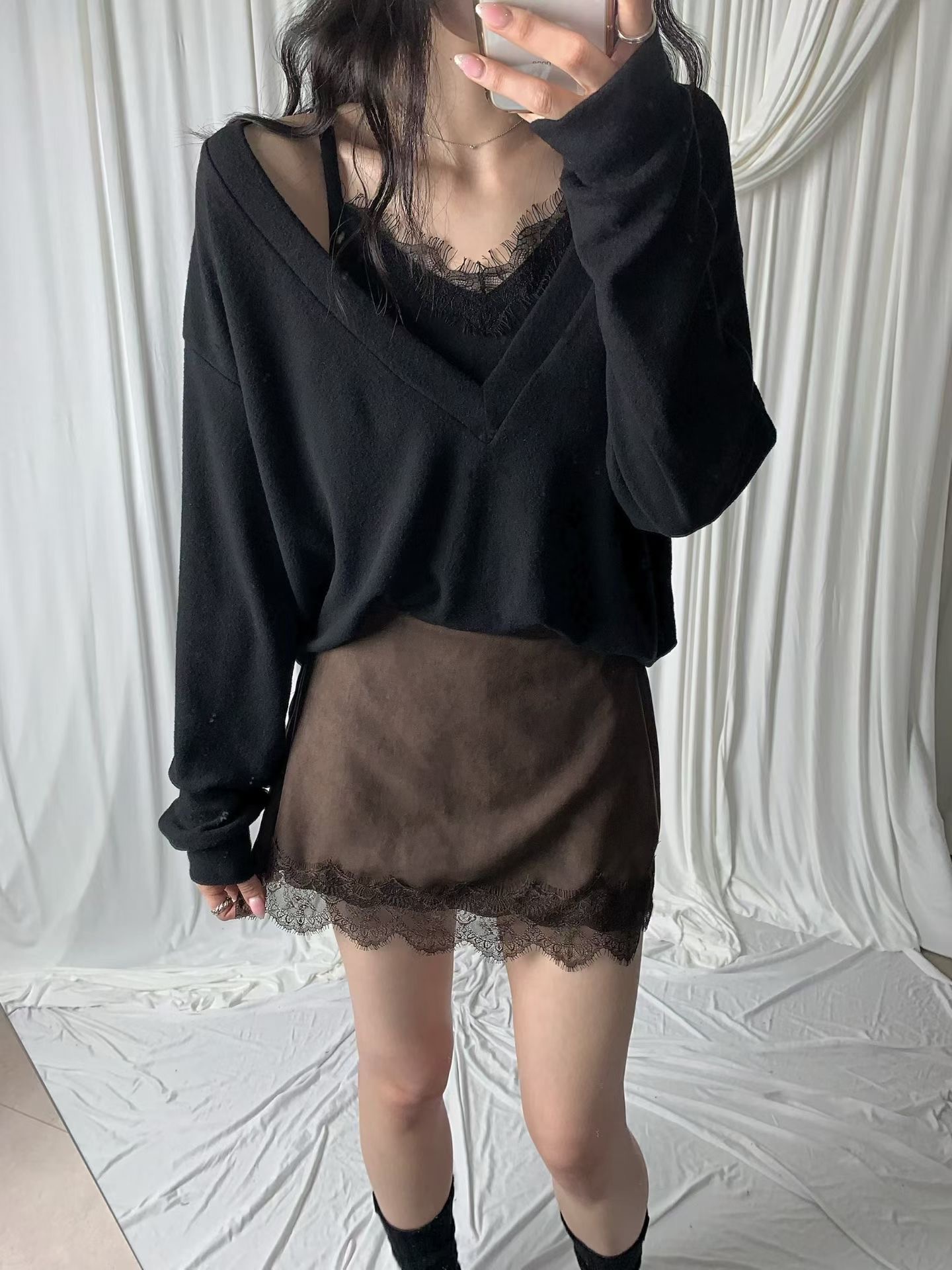 BLACK LINE東大門實拍女裝新款熱賣推薦人氣真品休閑套裝BLACK LINE套裝