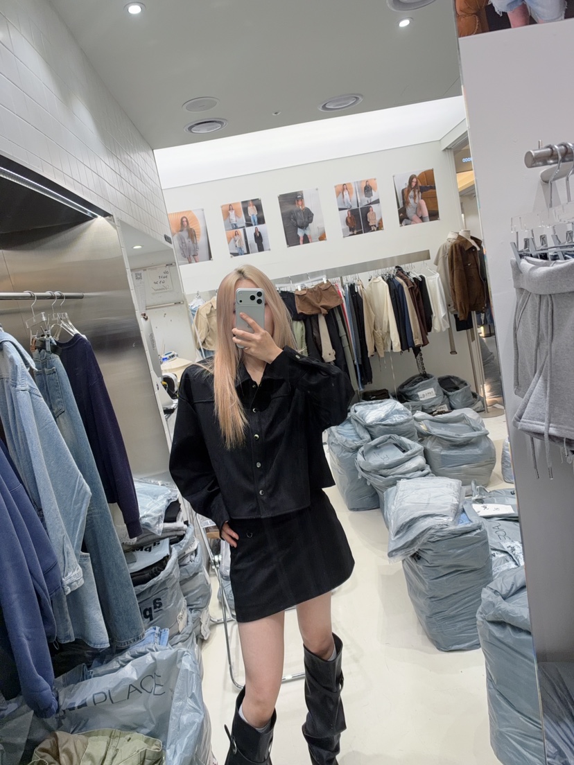 AMOOD東大門代購女士新品人氣推薦真品時尚休閑裙褲皮裙麂皮AMOOD裙褲