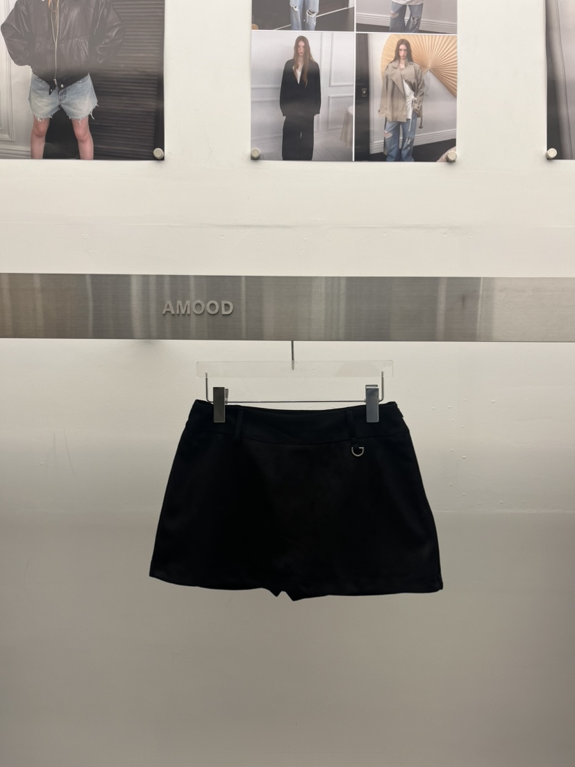 AMOOD東大門代購女士新品人氣推薦真品時尚休閑裙褲皮裙麂皮AMOOD裙褲圖色2