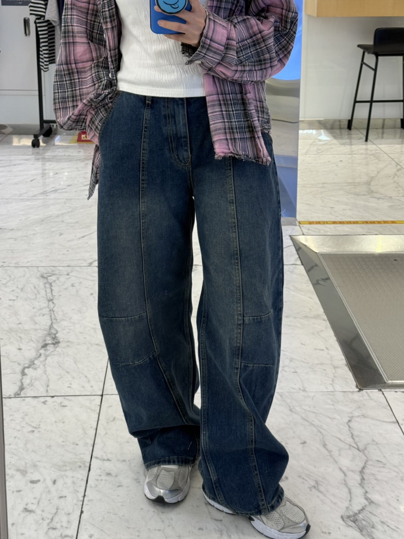 ITZEL韓國直郵女士新款真品人氣時尚休閑熱賣推薦牛仔褲ITZEL牛仔褲