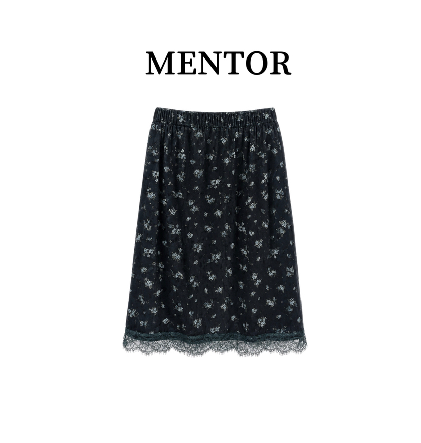 MENTOR東大門代購女士新品熱賣時尚休閑半身裙中短裙天鵝絨MENTOR半身裙/中短裙圖色2