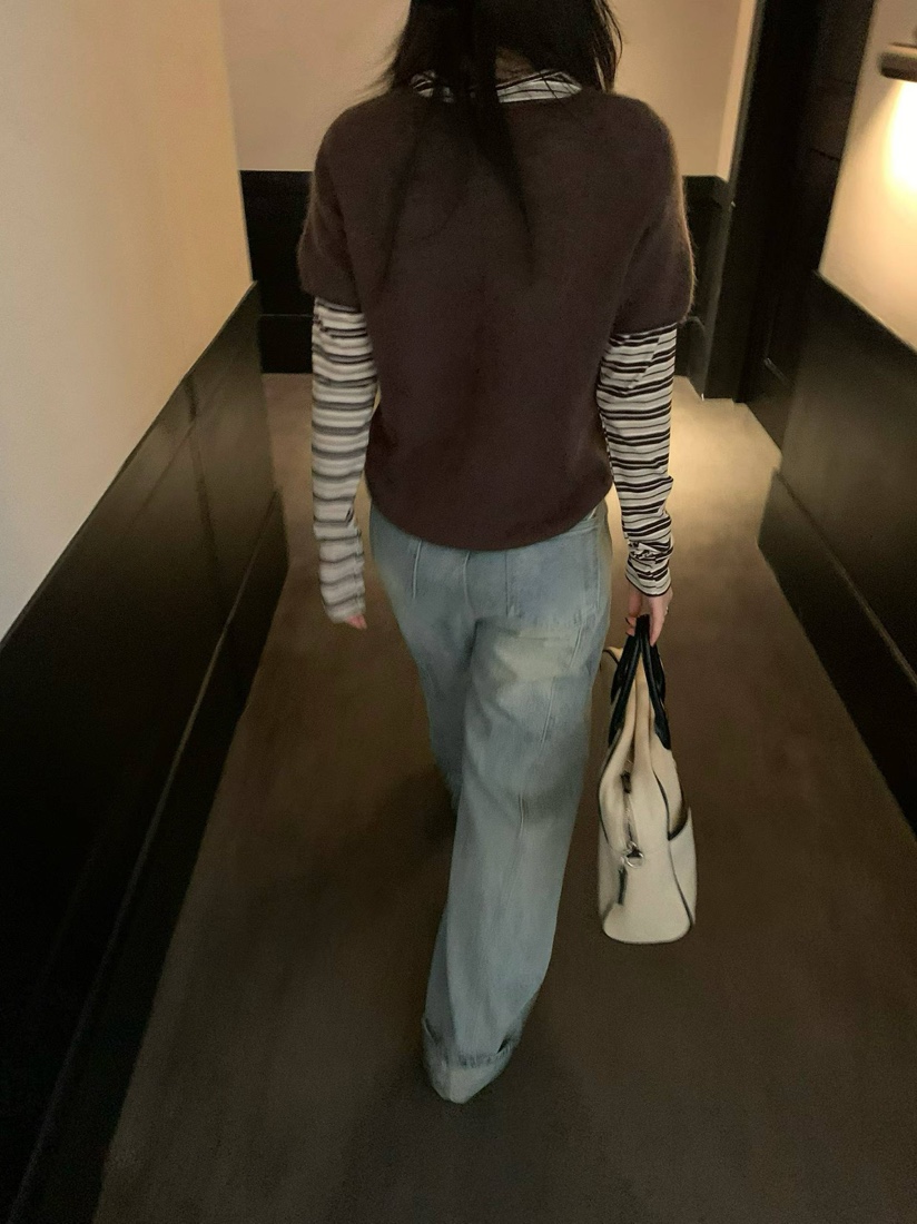 DARLUZ_MI東大門代購女士新品熱賣真品人氣推薦牛仔褲復古DARLUZ_MI牛仔褲