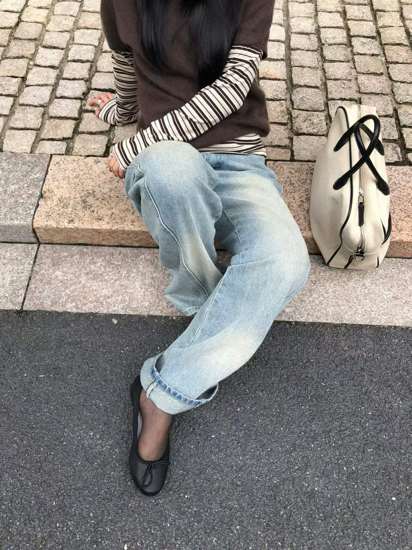 DARLUZ_MI東大門代購女士新品熱賣真品人氣推薦牛仔褲復古DARLUZ_MI牛仔褲