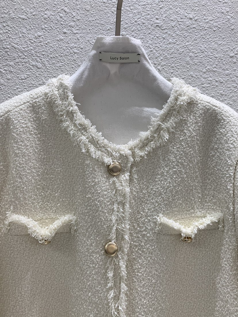 LUCY SALON韓國直郵女裝新品人氣時尚推薦真品夾克粗花呢LUCY SALON夾克