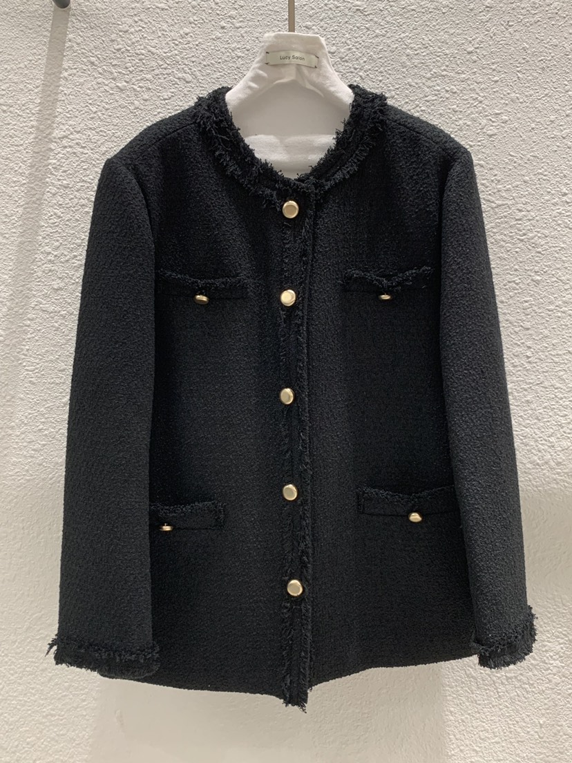 LUCY SALON韓國直郵女裝新品人氣時尚推薦真品夾克粗花呢LUCY SALON夾克圖色2