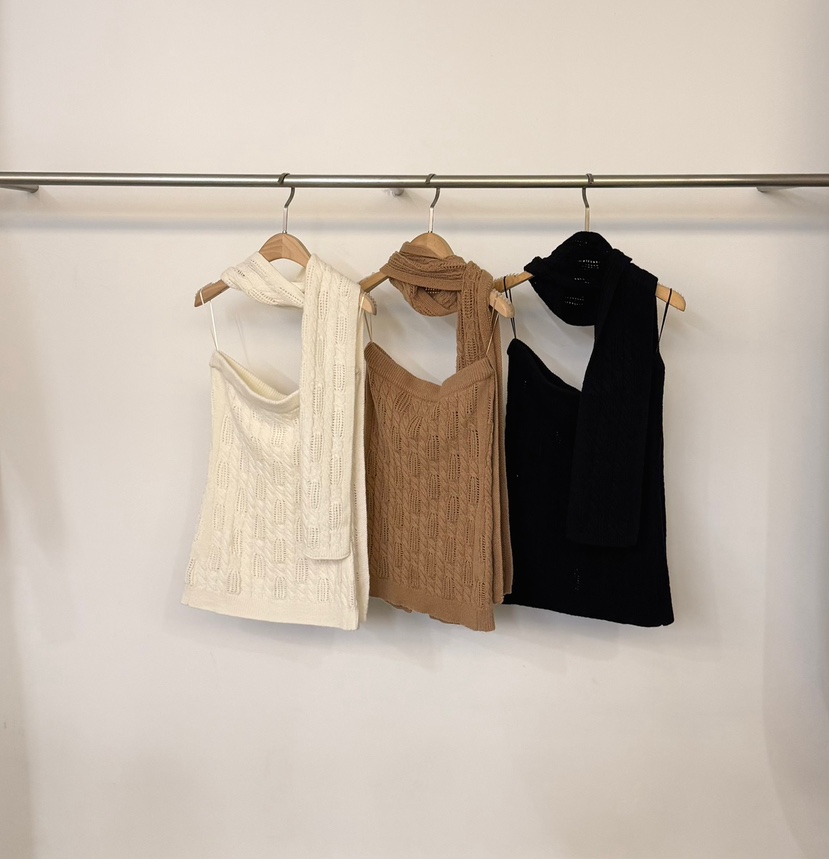 TWENTY FOUR SEVEN24-7韓國直郵女裝新品時尚針織衫含圍巾TEWNTY FOUR SEVEN24-7針織衫