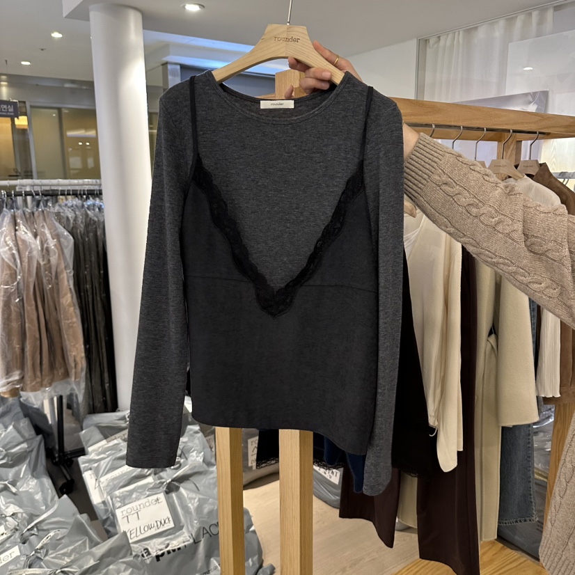 ROUNDER東大門實拍女裝新品人氣時尚真品吊帶背心不含內搭ROUNDER吊帶/背心圖色1