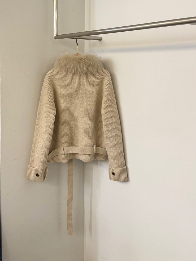 TWENTY FOUR SEVEN24-7東大門代購女裝新品推薦毛衣含毛領含腰帶開衫TEWNTY FOUR SEVEN24-7毛衣