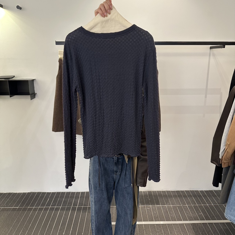 FIND-P韓國代購女裝新品推薦熱賣休閑人氣真品長袖T恤柔軟FIND-P長袖T恤