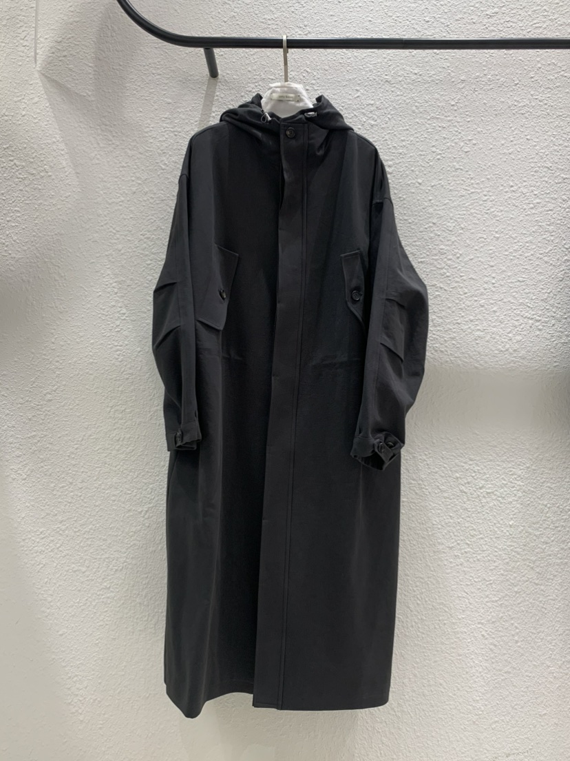 LUCY SALON韓國直郵女裝新品休閑人氣時尚真品推薦長款風衣LUCY SALON長款風衣圖色1墨色