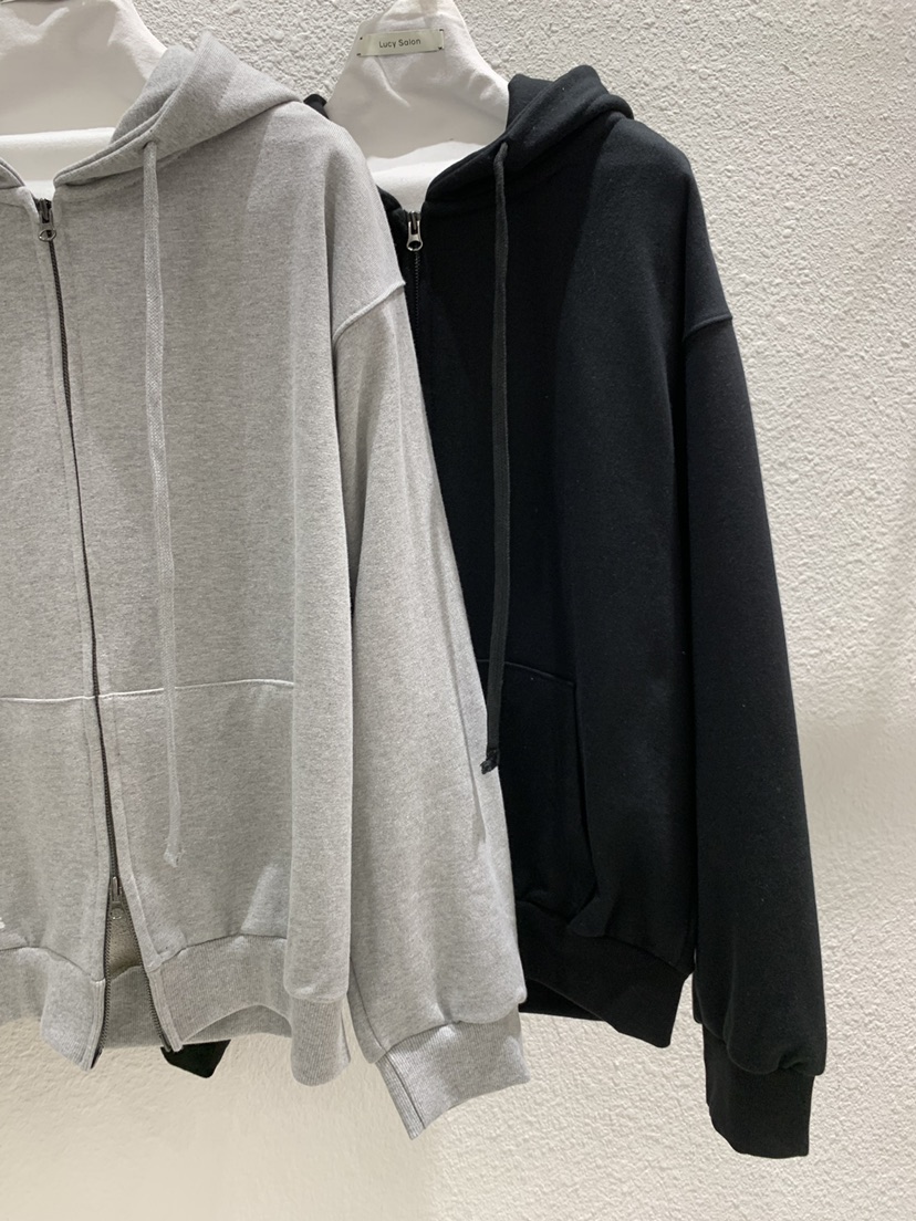 LUCY SALON韓國代購女裝新品人氣時尚休閑衛衣連帽拉鏈衫LUCY SALON衛衣