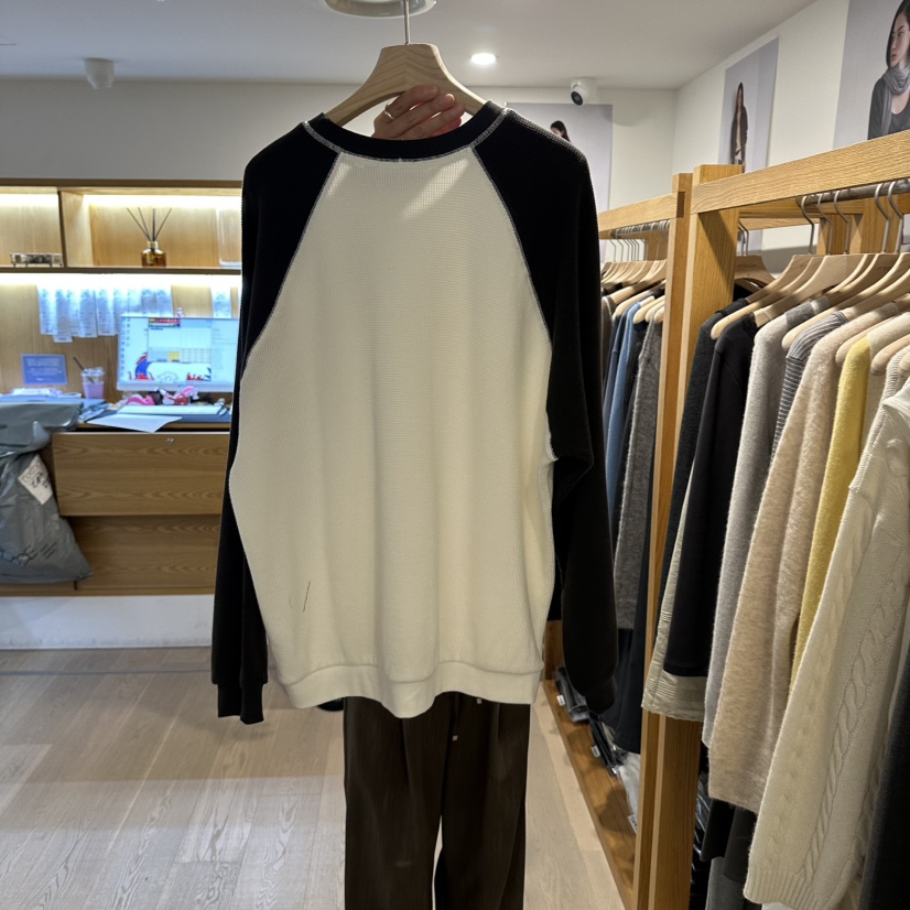 ROUNDER韓國代購女裝新品時尚休閑真品熱賣人氣推薦衛衣撞色ROUNDER衛衣