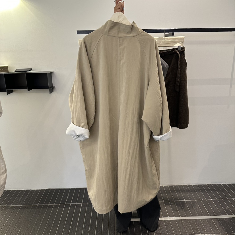 FIND-P韓國直郵女裝新款時尚推薦真品熱賣人氣休閑長款風衣FIND-P長款風衣