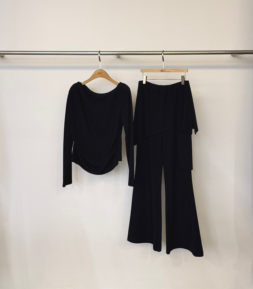 TWENTY FOUR SEVEN24-7東大門實拍女士新品真品休閑套裝TEWNTY FOUR SEVEN24-7套裝圖色3藏藍色