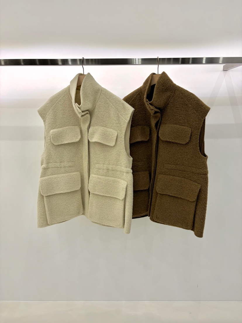 J SHOP韓國代購女裝新款時尚推薦人氣真品熱賣休閑馬甲口袋J_SHOP馬甲