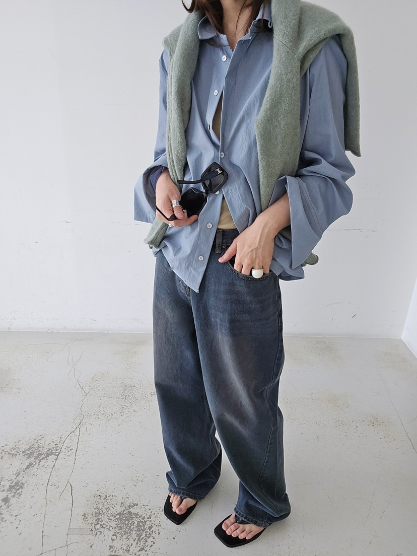 J SHOP東大門代購女士新品真品休閑熱賣襯衫蕾絲衫不含內搭J_SHOP襯衫/蕾絲衫