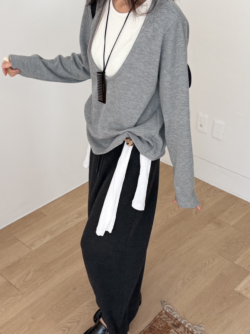 RIVER RAIN韓國直郵女士新款真品休閑推薦長袖T恤不含內搭RIVER RAIN長袖T恤