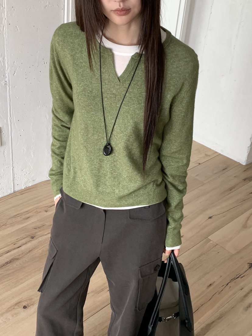 RIVER RAIN韓國代購女士新品時尚真品推薦熱賣休閑針織衫RIVER RAIN針織衫