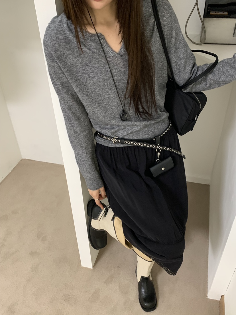 RIVER RAIN韓國代購女士新品時尚真品推薦熱賣休閑針織衫RIVER RAIN針織衫
