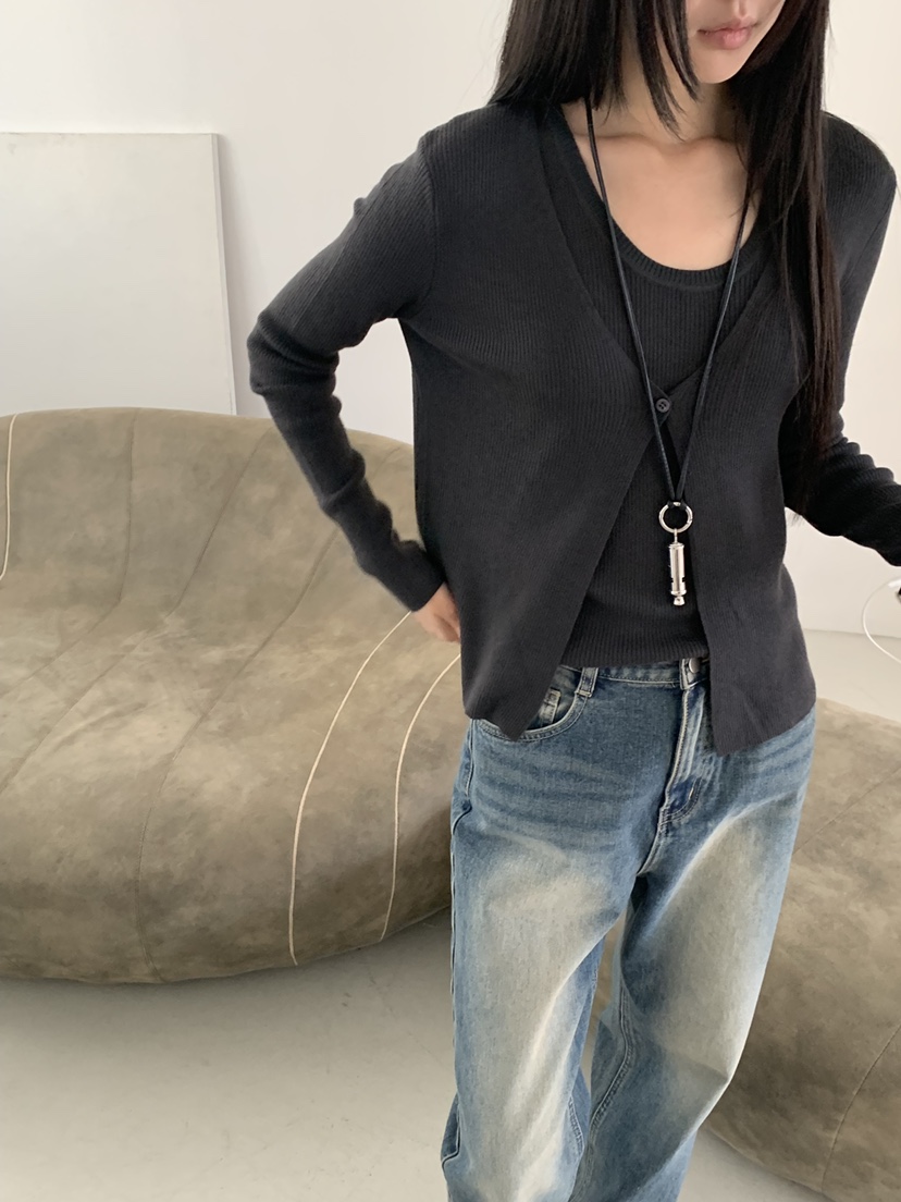 RIVER RAIN東大門代購女士新品推薦休閑熱賣針織衫不含內搭RIVER RAIN針織衫