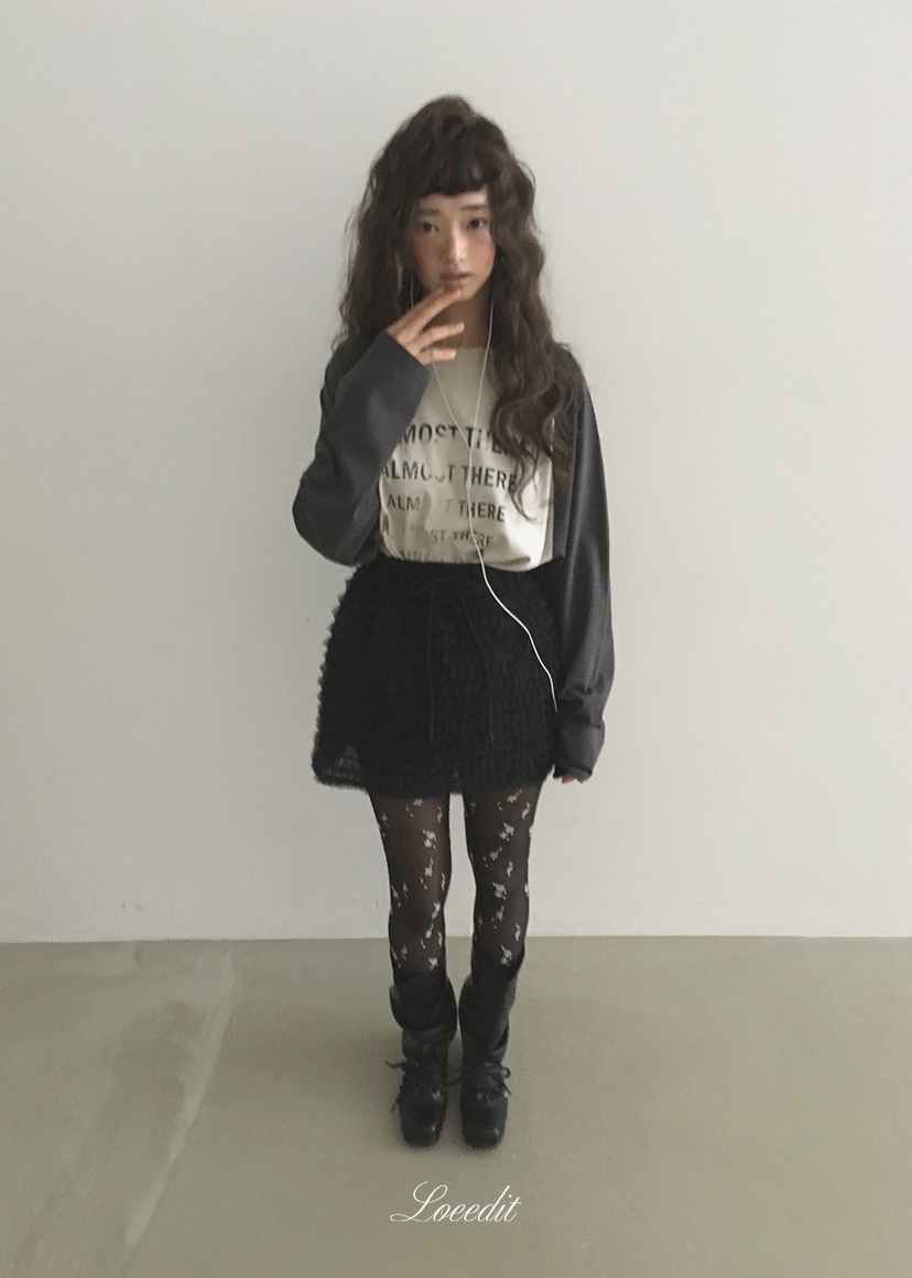 LOEEDIT韓國代購女裝新款真品推薦時尚熱賣休閑人氣長袖T恤LOEEDIT長袖T恤