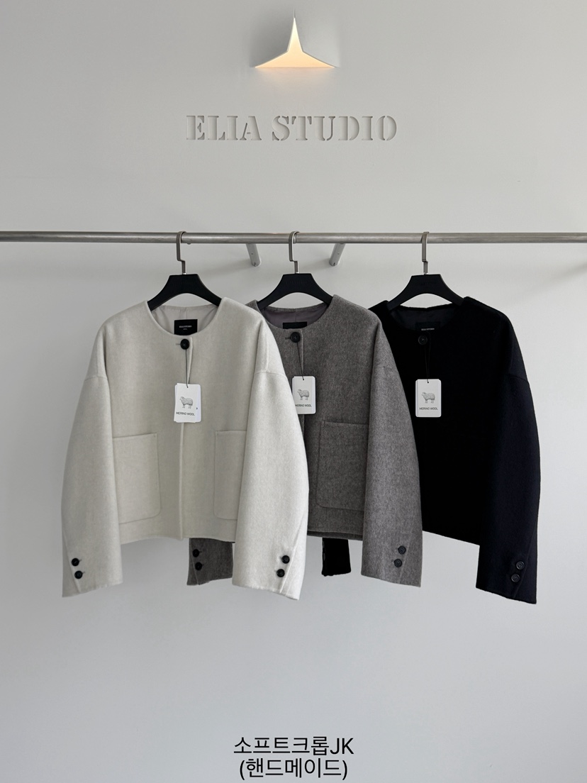 ELIA東大門實拍女士新品人氣休閑熱賣時尚推薦真品夾克ELIA STUDIO夾克