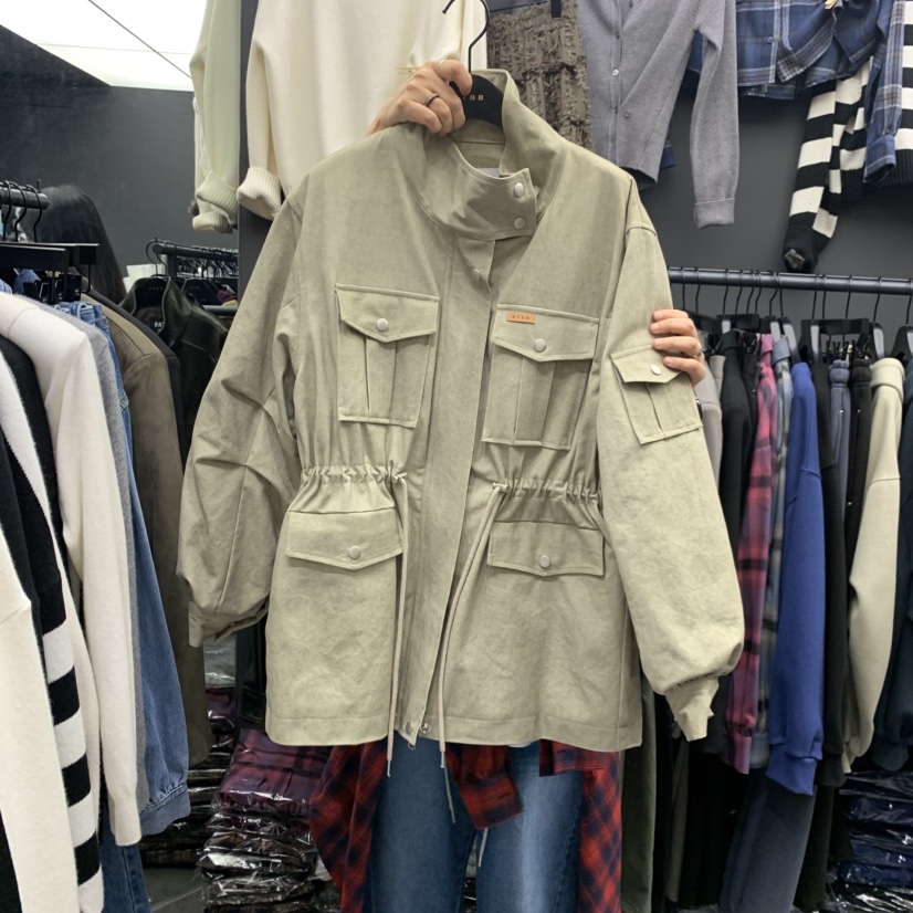 STAR-L東大門代購女士新品推薦人氣熱賣真品時尚夾克夾棉STAR-L夾克圖色1